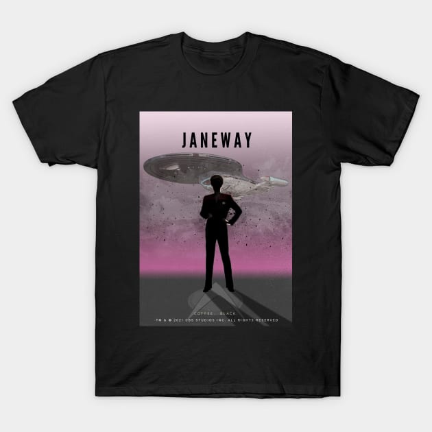 Captain Janeway T-Shirt by Rykker78 Artworks